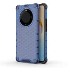 For Honor X50 Shockproof Honeycomb Phone Case(Blue) - 1