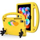 For Xiaomi Redmi Pad 10.6 2022 Love Small Palm Holder EVA Tablet Case(Yellow) - 1