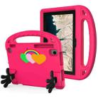 For Lenovo Chromebook 10.1 Love Small Palm Holder EVA Tablet Case(RoseRed) - 1