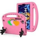 For Lenovo Y700 TB-9707 2022 Love Small Palm Holder EVA Tablet Case(Pink) - 1