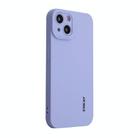 For iPhone 15 ENKAY Liquid Silicone Soft Shockproof Phone Case(Purple) - 1