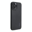 For iPhone 15 Pro ENKAY Liquid Silicone Soft Shockproof Phone Case(Black) - 1