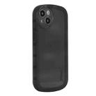 For iPhone 15 ENKAY Hat-Prince Translucent Matte TPU Shockproof Phone Case(Black) - 1