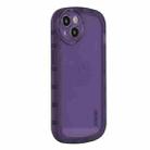 For iPhone 15 ENKAY Hat-Prince Translucent Matte TPU Shockproof Phone Case(Purple) - 1