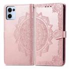 For OPPO Reno13 Pro Mandala Flower Embossed Leather Phone Case(Rose Gold) - 2