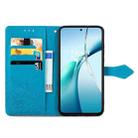 For OPPO Reno13 Pro Mandala Flower Embossed Leather Phone Case(Blue) - 3