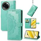 For Realme 11  5G Mandala Flower Embossed Leather Phone Case(Green) - 1