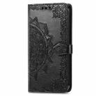 For Realme C65 Mandala Flower Embossed Leather Phone Case(Black) - 3