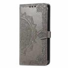 For Realme Note 50 Mandala Flower Embossed Leather Phone Case(Gray) - 2