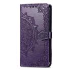 For Realme Note 50 Mandala Flower Embossed Leather Phone Case(Purple) - 2