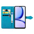 For Realme Note 50 Mandala Flower Embossed Leather Phone Case(Blue) - 3