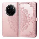 For Realme 14 Pro+ Mandala Flower Embossed Leather Phone Case(Rose Gold) - 2