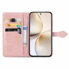 For Realme 14 Pro+ Mandala Flower Embossed Leather Phone Case(Rose Gold) - 3