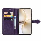 For Realme 14 Pro+ Mandala Flower Embossed Leather Phone Case(Purple) - 3
