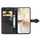 For Realme 14 Pro+ Mandala Flower Embossed Leather Phone Case(Black) - 3
