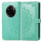For Realme 14 Pro+ Mandala Flower Embossed Leather Phone Case(Green) - 2