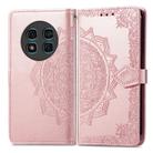 For Ulefone Note 15 Mandala Flower Embossed Leather Phone Case(Rose Gold) - 2