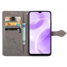For Ulefone Note 15 Mandala Flower Embossed Leather Phone Case(Gray) - 3