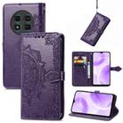 For Ulefone Note 15 Mandala Flower Embossed Leather Phone Case(Purple) - 1