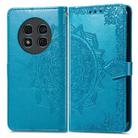 For Ulefone Note 15 Mandala Flower Embossed Leather Phone Case(Blue) - 2