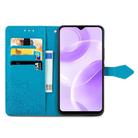 For Ulefone Note 15 Mandala Flower Embossed Leather Phone Case(Blue) - 3