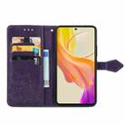 For vivo Y100 IDN Mandala Flower Embossed Leather Phone Case(Purple) - 3