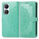 For vivo Y100 IDN Mandala Flower Embossed Leather Phone Case(Green) - 1