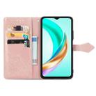 For vivo Y37 Mandala Flower Embossed Leather Phone Case(Rose Gold) - 3