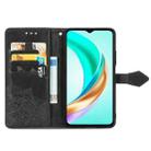 For vivo Y37 Mandala Flower Embossed Leather Phone Case(Black) - 3