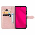 For vivo Y37 Pro Mandala Flower Embossed Leather Phone Case(Rose Gold) - 3