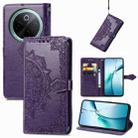 For vivo Y300 Pro Mandala Flower Embossed Leather Phone Case(Purple) - 1