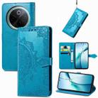 For vivo Y300 Pro Mandala Flower Embossed Leather Phone Case(Blue) - 1