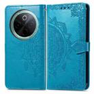 For vivo Y300 Pro Mandala Flower Embossed Leather Phone Case(Blue) - 2