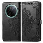 For vivo Y300 Pro Mandala Flower Embossed Leather Phone Case(Black) - 2