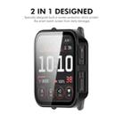 For Garmin Venu X1 ENKAY Hat-Prince Full Coverage Tempered Glass Film Integrated PC Watch Cover(Dark Blue) - 3