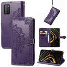 For Xiaomi Poco M3 Mandala Flower Embossed Leather Phone Case(Purple) - 1