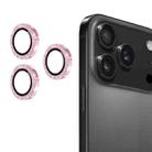 For iPhone 17 Pro / 17 Pro Max ENKAY Hat-Prince Glitter Rear Lens Aluminium Alloy Tempered Glass Film(Pink) - 1