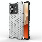 For Redmi Note 13 Shockproof Honeycomb Phone Case(White) - 1