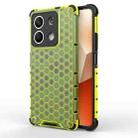 For Redmi Note 13 Shockproof Honeycomb Phone Case(Green) - 1