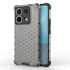 For Redmi Note 13 Pro 5G Shockproof Honeycomb Phone Case(Black) - 1