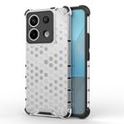 For Redmi Note 13 Pro 5G Shockproof Honeycomb Phone Case(White) - 1