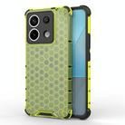 For Redmi Note 13 Pro 5G Shockproof Honeycomb Phone Case(Green) - 1