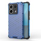 For Redmi Note 13 Pro 5G Shockproof Honeycomb Phone Case(Blue) - 1