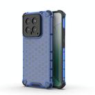 For Xiaomi 14 Shockproof Honeycomb Phone Case(Blue) - 1