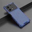 For Redmi Note 13R Pro Shockproof Honeycomb Phone Case(Blue) - 2