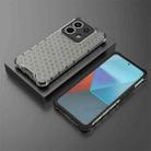 For Xiaomi Poco X6 Shockproof Honeycomb Phone Case(Black) - 3