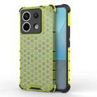 For Xiaomi Poco X6 Shockproof Honeycomb Phone Case(Green) - 1
