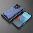 For Xiaomi Poco X6 Shockproof Honeycomb Phone Case(Blue) - 3