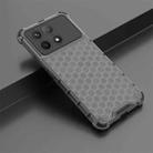 For Xiaomi Poco X6 Pro Shockproof Honeycomb Phone Case(Black) - 2
