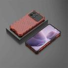 For Xiaomi Poco X6 Pro Shockproof Honeycomb Phone Case(Red) - 3